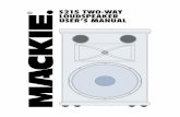 S215 Two-Way Loudspeaker User's ManualThe S215 is a professional two-way loudspeaker system, designed to complement our professional pow-ered mixers and power ampliﬁ ers. They are