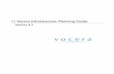 Vocera Infrastructure Planning Guide · outside the scope of this document. This document focuses primarily on network infrastructure topics that affect the Vocera system and discusses
