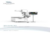 MICRON M7 - New Optical Solutions · 2019-10-22 · MICRON M7 05 MICRON M7 REFRACTIVE EXCIMER LASER Compact Laser Workstation Treatment Options MICRON M7 Controls and Components The