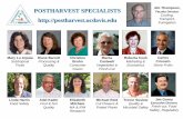 Jim Thompson, POSTHARVEST SPECIALISTS Faculty Director workgroup... · • Jim Gorny, Trevor Suslow, initiated a Microbial Food Safety Series – Nov 20, 2008: Fresh Produce Microbial