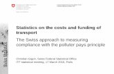 Statistics on the costs and funding of transport- Including non-monetary costs (such as suffering/harm due to accidents) 2. Methodological framework Some principles. Statistics on
