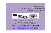 TENANT ORIENTATION HANDBOOK orientation handbook2.pdf · Freezers, extra refrigerators, side-by-side refrigerators, portable dishwashers or air-conditioners are only allowed with
