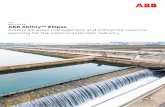 ABB Ability™ Ellipse for water/wastewater brochure · 2018-05-09 · business goals, matching skill profiles with project requirements and availability schedules. Business analytics