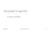 Giuseppe Ungaretti - WordPress – WordPress description · 2019-03-19 · La Vita - G. Ungaretti nasce ad Alessandria d'Egitto nel 1888. Dopo gli studi liceali si trasferisce a Parigi,
