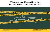 Firearm Deaths in Arizona, 2015-2017...death certificates, law enforcement and medical examiner reports. Major findings include: • There were 3,188 firearm deaths between January