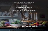 FOR CHRISTMAS AND NEW YEAR’S EVE - The Latchmere€¦ · vegetables, sage & onion stuffing, bread sauce Pumpkin & mushroom Wellington, winter vegetables (vg) Puddings Sticky toffee