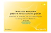 Innovation Ecosystem platform for sustainable growth · 2012-09-21 · Imagine the Model of Evolution of (business) ecosystem (MEE) being spiral envelope. Inside that envelope the