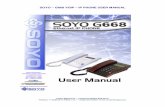 SOYO – G668 VOIP – IP PHONE USER MANUALdl.owneriq.net/c/c20651a6-656b-49a1-b20d-785277a40ba1.pdf · G668 IP phone. (This is an optional step. IP phone can work without the computer)