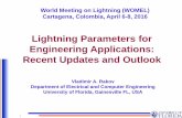 Lightning Parameters for Engineering Applications: Recent … · 2016-04-29 · (N=431) 7.0 . Overall characteristics (geometric mean values) of the initial stage of ... CIGRE TB