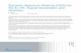 Dynamic Spectrum Sharing (DSS) for 5G & LTE: Signal Generation … · 2020-03-30 · Dynamic Spectrum Sharing (DSS) enables both LTE and 5G network operation, in a common frequency