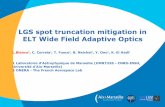 LGS spot truncation mitigation in ELT Wide Field …...LGS spot truncation mitigation in ELT Wide Field Adaptive Optics L.Blanco1, C. Correia1, T. Fusco2, B. Neichel1, Y. Ono1, K.