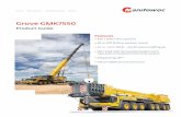 Grove GMK7550 - Wagstaff Crane...conditions of the crane at all times and provides a full graphic display, rear lighting, graphic of boom telescoping percentage, and load charts. MEGATRAK™