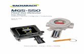 Fixed Gas Detector - Bacharach, Inc. · 2018-10-18 · MGS-550 Fixed Gas Detector 2 P/N: 1100-1000 Version 1 WARRANTY POLICY . Bacharach, Inc. warrants this instrument, excluding