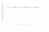 TheCategoryofVonNeumannAlgebras - arXiv TheCategoryofVonNeumannAlgebras Proefschrift ter verkrijging