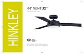 44 VENTUS...If you are installing more than one ceiling fan, make sure that you do not mix fan blade sets, as each blade is part of a weighted set. After making electrical connections,