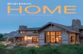 Home [yellowstonetraditions.com]yellowstonetraditions.com/pdf/bigskyjournalhome2019.pdftree-trunk columns with the bark still visible. Naturalistic meadow-like landscaping and organic