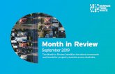 Month in Review · Mont eview September 2019 Newcastle Office investment activity in Newcastle has been fairly subdued over the past 12 months. That was until the headline grabbing