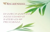 ENVIRONMENTAL ASSESSMENT INTERNSHIP PROGRAM · INTERNSHIP An important requirement of the MEnv program is an internship during which students gain hands-on experience under professional