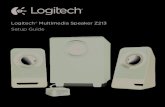 Logitech® Multimedia Speaker Z213 Setup Guide...do dispositivo de áudio (computador, tablet ou smartphone). O volume dos auscultadores não será afectado pelo ajuste de volume no