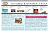 ROTARY INTERNATIONAL Rotary District 5190 · Sakuji Tanaka’s life was changed by a teacher whose singular act of service gave young Sakuji the gift of education. The chain reaction