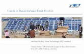 Trends in decentalised Electrification ueberarbeitet · Trends in Decentralized Electrification Michael Wollny, SMA Technologie AG, Niestetal Industry Forum - Off Grid Power Supply