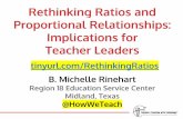 Proportional Relationships: Rethinking Ratios and ... · Putting essential understanding of ratios and proportions into practice in grades 6-8. Reston, VA: National Council of Teachers