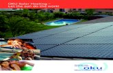 OKU Solar Heating – Technical details for OKU …...OKU solar panels, made of high density ethylene, o er the right foundation for operating such installations. TÜV-checked OKU-solar-panel
