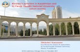 Research activities in Kazakhstan and Al-Farabi Kazakh National … · 2017-11-04 · natural sciences 4 •Health and life sciences 5 •Scientific bases of “Mangilik el” (education