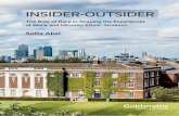 INSIDER-OUTSIDER · INSIDER-OUTSIDER • 3 FOREWORD – SOFIA AKEL 4 FOREWORD – DR NICOLA ROLLOCK 5 EXECUTIVE SUMMARY 6 Decolonising and Representation 6 Racism and Microaggressions