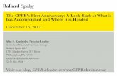The CFPB’s First Anniversary: A Look Back at What is has ... Kaplinsky - Presentation 1.pdf · The CFPB’s First Anniversary: A Look Back at What is has Accomplished and Where