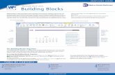 Microsoft Word Building Blocks - nee1983.org€¦ · Working with Cover Pages Cover pages create the first impression of a document. Use built-in cover pages to quickly add a professional