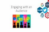Engaging with an Audience - WordPress.com · 01/11/2017  · Task: Explain your audience considerations (above) and how your design work will reflect these. Explain the different