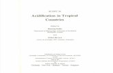 Acidification in Tropical Countries · 2016-12-22 · Acidification in tropical countries.-(SCOPE; 36) 1. Acid rain-Environmental aspects-Tropics I. Rodhe, Henning II. Herrera, R.