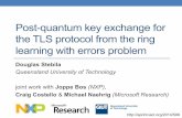 Post-quantum key exchange for the TLS protocol from the ring …files.douglas.stebila.ca/files/research/presentations/... · 2015-01-08 · Hybrid = both ECDH and R-LWE key exchange
