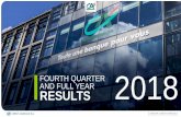 FOURTH QUARTER AND FULL YEAR RESULTS 2018 · 2 l FOURTH QUARTER AND FULL YEAR 2018 RESULTS Note: The Crédit Agricole Group scope of consolidation comprises: the Regional Banks, the