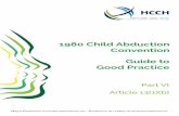 Convention Guide to Good Practice...level and to assist in the effective operation of the 1980 Convention. Left-behind parent: The term “left-behind parent” describes the person,