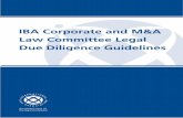 IBA Corporate and M&A Law Committee Legal Due Diligence ...€¦ · Healthcare and Life Sciences Law Committee Insolvency Section ... proposed to the IBA a project envisaging ‘the