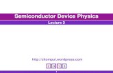 Semiconductor Device mmorsy/Courses/Undergraduate/EE... Semiconductor Device Physics 3 Chapter 3 Carrier