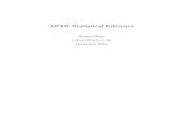 APTS: Statistical Inference · 2018-12-10 · 1.4Some principles of statistical inference In the rst half of the course we shall consider principles for statistical inference. These