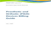 Prosthetic and Orthotic (P&O) Devices Billing Guide...2020/07/01  · For eligible clients, the Prosthetic and Orthotic Devices (P&O) program covers the purchase of medically necessary