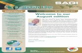 e - Quality Edge - BPIR Blog€¦ · Welcome to our August edition Correlation matrices between ISO 9001:2008 and ISO/DIS 9001 Quality beyond Standards Feedback from the SAQI breakfast