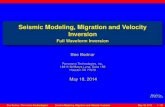 Seismic Modeling, Migration and Velocity Inversion · Full Waveform Inversion Outline 1 Full Waveform Inversion The Basic Idea 2 Marmousi Example Estimating the Initial Model FWI