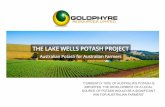 “CURRENTLY 100% OF AUSTRALIA’S POTASH IS IMPORTED. THE ...media.abnnewswire.net/media/en/docs/ASX-GPH-757275.pdf · * Post transformational deal – see slide 6 shareholder approval
