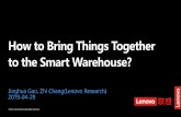 How to Bring Things Together to the Smart Warehouse?€¦ · Smart Warehouse Edge Platform Overview Virtualization Distributed Storage( Ceph ) SDN Video Processing Video Analysis