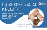 Local Disparity Issues November, 2018 · Racial and Ethnic Demographics Anne Arundel County Ethnic/ Racial Composition, 2016 Anne Arundel County, 20002016-