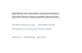 Epenthesis into nonnative consonant clusters:phonetic factors … · 2020-03-07 · phonetic factors eclipse gradient phonotactics ... Johns Hopkins University Lisa Davidson