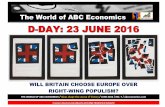The World of ABC Economics · 2016-06-01 · The World of ABC Economics – ABC Economics Magazine – Ideas shape the course of history – No. 7 – June 2016 e 5 PROPOSTA ABC ECONOMICS