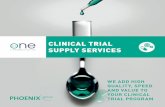 CLINICAL TRIAL SUPPLY SERVICES - Tamro · 2017-03-08 · CLINICAL TRIAL SUPPLY SERVICES BUSINESS GROWTH LOWER COSTS € € OPTIMISED PROCESSES SIMPLICITY Our services offer solutions