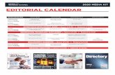 EDITORIAL CALENDAR€¦ · editorial calendar design: furniture & furnishings february space 1/13/20 material 1/15/20 dementia engagement information technology staffing october space