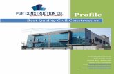 Best Quality Civil Constructionpurconstruction.com/pur-profile.pdf · 2016-10-26 · Best Quality Civil Construction We introduce ourselves as leading contractor for high standard
